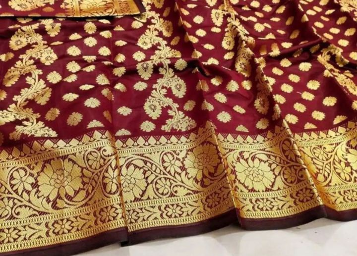 Tangail%20halfsilk%20%20Katan%20Saree%20without%20Blouse%20Piece%20For%20Women%20-%20Image%202