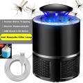 Usb Electronics Mosquito Killer Trap Moth Fly Wasp Led Night Light Lamp Bug Insect Lights Killing Pest Zapper Repeller White & Black. 