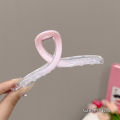 Transparent Pink Hair Claw Clip for Women, Large Strong Grip Acrylic Hair Clip Hair Accessories Kakra. 