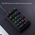 Plug-and-play Mini T21 Digital Mechanical Keyboard Reliable Durable Compact Green External Keypad Ergonomic Portable Financial. 