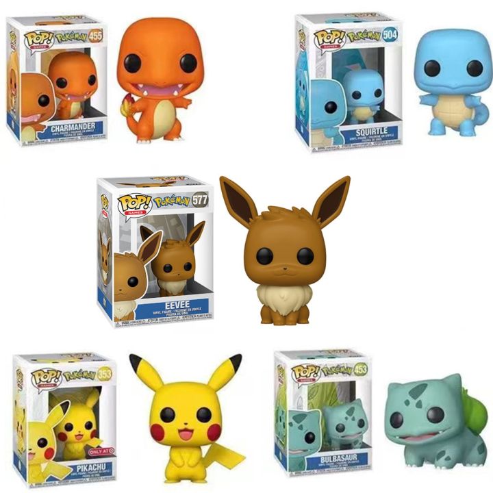 （New）Pokemon FUNKO POP Pokemon Anime Figure Toy Pikachu Decoration Ornament Action Figure for Birthday Toy Gif