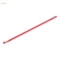 10xAfghan Crochet Hook Knitting Needle Hand Knit Tool With Hole 4 mm Red Yellow Random. 