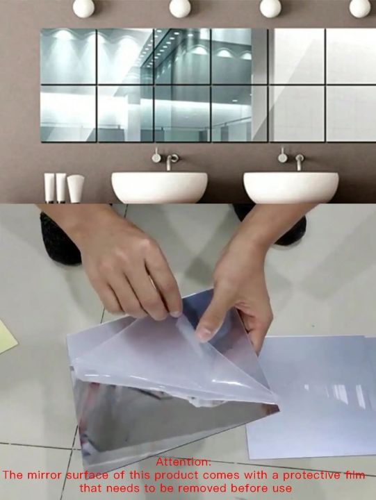 3PC%20Thicken%201.5mm%203D%20Acrylic%20Mirror%20Stickers%20Flexible%20Self-adhesive%20Square%20Glass%20Tile%20Wall%20Sticker%20Decoration%20for%20Bathroom%20Home%20-%20Image%203