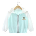 New Children's ice silk hooded sun protection clothing summer boys and girls travel thin coat beach UV protection coat 2-10Y. 