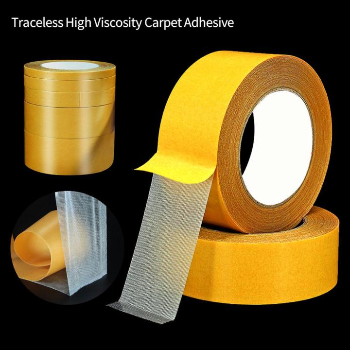 Strong Fixation Of Double Sided Cloth Base Tape Translucent Mesh Waterproof Super Traceless High Viscosity Carpet Adhesive