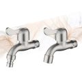 Wall Mount Washing Machine Faucet Stainless Steel SUS 304 butterfly water tap.