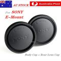 Sony E-Mount Body Cap and Rear Lens Cap Cover Kit.