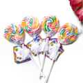 Rainbow Lollipop Candy Mixed Fruit Flavor - 20 Piece. 