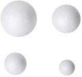 20ps 4 Different sizes 8/1.2/1.6/2 Inches White Craft Foam Balls, Foam Craft Balls, Foam Balls For Arts and Crafts, DIY Craft For Home, School Craft Project. 