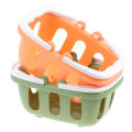 mazalan Ruing Mini Shopping Basket Pretend Play Toy Kid Mini Supermarket Shopping Hand Basket. 