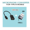 Microphone converter for type-b mobile. 