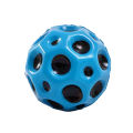 Kids Bouncy Ball Useful Hole Ball Soft Bouncy Ball Anti-fall Moon Shape Porous Indoor Toy Ergonomic Design. 