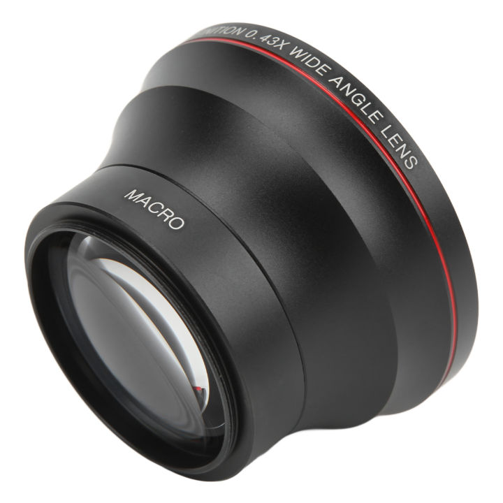 55mm 0.43X Wide Angle Lens Optical Glass Coating Technology Camera Accessory