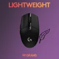Logitech G304 Lightspeed Wireless Gaming Mouse, Hero Sensor, 12,000 DPI, Lightweight, 6 Programmable Buttons, 250h Battery Life, On-Board Memory, Compatible with PC/Mac - Black. 