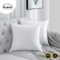 Standard Fiber Cushion, Tissue Fabric, White, (14"x14") Buy 1 Get 1.