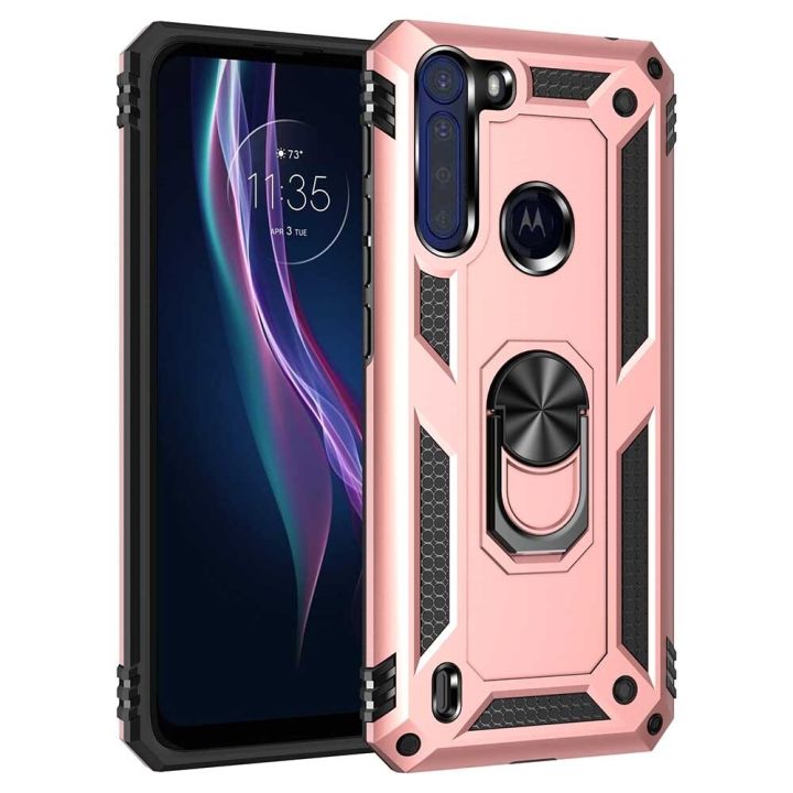 xprmy%20for%20Motorola%20One%20Fusion%20Plus%20phone%20Case%20Luxury%20Armor%20Shockproof%20TPU%20PC%202%20in%201%20360%20Degree%20Rotating%20Holder%20Ring%20Back%20Cover%20-%20Image%202