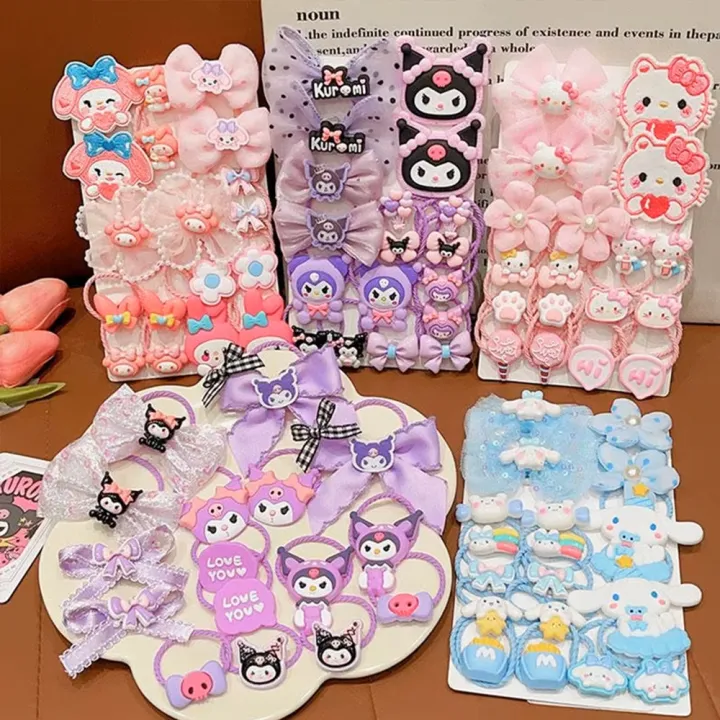 18Pcs%20Kuromi%20Hair%20Clip%20Set%20Kawaii%20Baby%20Girl%20Sanrio%20Hair%20Accessories%20for%20Kids%20-%20Image%205