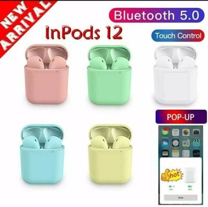 INPOD%2012%20TWS%20Wireless%20Headphone%20Mini%20AirPods%20Bluetooth%205.0%20Earphone%20With%20Charging%20Box%20Mic%20For%20All%20Smart%20phones%20-%20Image%202