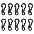 Mini Alloy Carabiner Clip Tiny Spring Snap Hook Carabiners for Backpack Keychains Accessories (Silver).