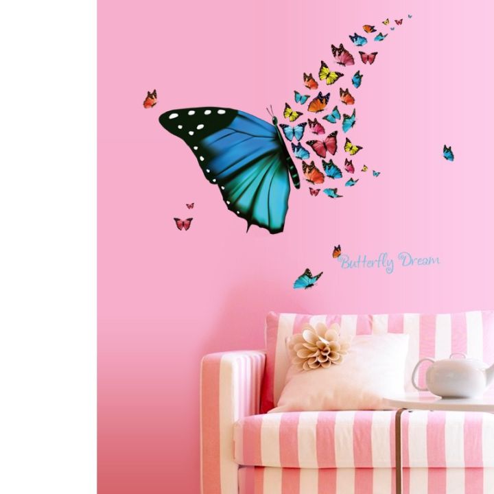 New%20Beautiful%20flying%20butterfly%20fresh%20living%20room%20porch%20corner%20decorative%20wall%20sticker%20pvc%20removable%20-%20Image%204