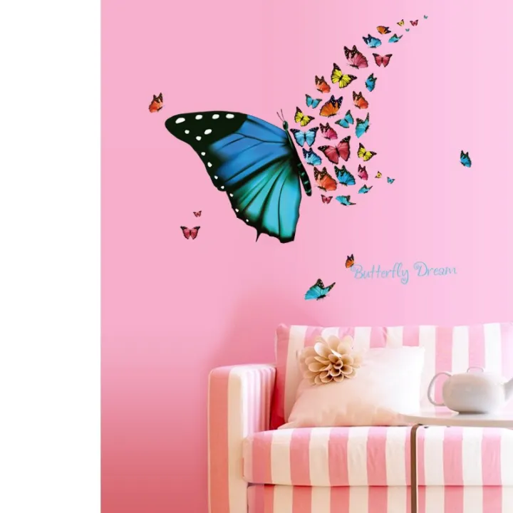 New%20Beautiful%20flying%20butterfly%20fresh%20living%20room%20porch%20corner%20decorative%20wall%20sticker%20pvc%20removable%20-%20Image%204