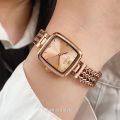 Ladies watch square Dial uniq design Luxury Quartz Watch for Women Stainless Steel Band Wristwatch Reloj Mujer with Box.