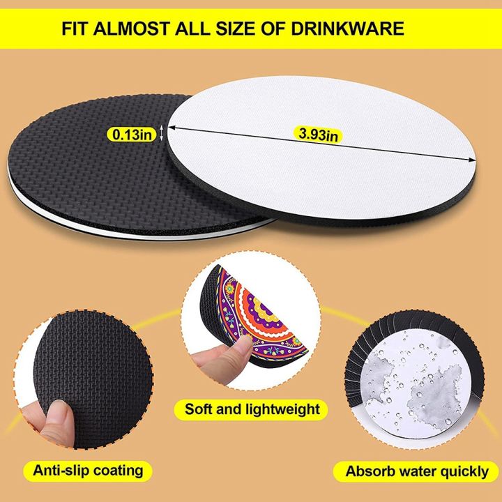 Sublimation%20Blank%20Products,%2020%20Pieces%20of%204%20Inches%20Sublimation%20Coaster%20Blanks,%20Suitable%20for%20DIY%20Craft%20Hot%20Pressing%20-%20Image%204