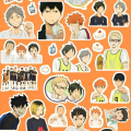 Haikyuu 50-Piece Sticker Set for notebook , diary, laptop etc. 