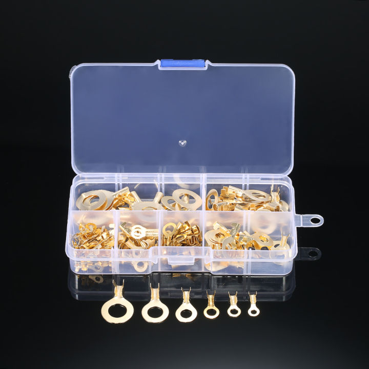 KOGEEK%20Assorted%20150pcs%20Brass%20Ring%20Cable%20Lugs%20Ring%20Eyes%20Copper%20Crimp%20Cable%20Connector%20Wire%20Terminals%20Kit%20-%20Image%203