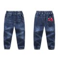 3-14yrs School Fashion Blue Boys Jeans Black Kids Denim Pants Trousers Kids Clothes 4 5 6 7 8 10 12 14 Years Old OKD239580. 