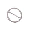 Creative Knot Buckles T-shirt Corner Knotting Artifact Waist Tighting Bottons Geometric Scarf Buckles Clothing Accessories.