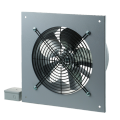 Wall Type Ventilation Fan For Kitchen/Warehouse - Blauberg - Germany - Axis-QA 200 (Dia: 8") Low Noise Wall Mounted Exhaust/Supply Fan. 