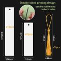 30Pcs Sublimation Blank Bookmarks, Sublimation Blank Products DIY Bookmark Craft Projects Sublimation Double Sublimation. 