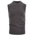 High quality Mens Thick Sleeveless Sweater without sleeve Men Vest Man O-neck Knitwear Male Warm clothing 2023 Autumn Winter New. 