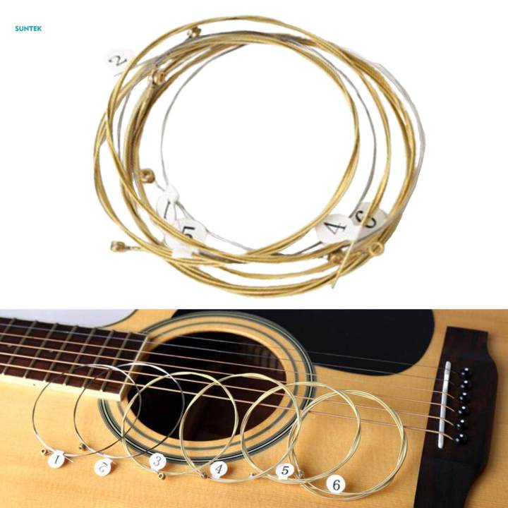 6x%20Brass%20Guitar%20Strings%20Acoustic%20Guitar%20Strings%20for%20Electric%20Guitar%20Musical%20Instrument%20Accs%20-%20Image%207