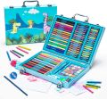 128 pack art kit drawing set, perfect art set for adults and kids art box. 