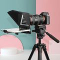 Teleprompter Phone and DSLR Recording Mini Teleprompter - black. 