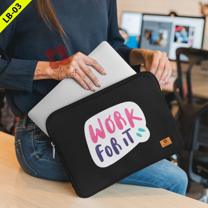 SamiaCraft MacBook Laptop Case with Pouch - 14/15 -Inch Notebook Waterproof Cover