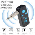 X6 Bluetooth Receiver 3.5mm Aux Jack USB Wireless Audio Adapter Handsfree Support TF Card MIC Call Mp3 Player Bluetooth For Car.