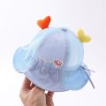 High Quality Love Decoration Baby Cute Bucket Hat Spring Autumn Thin 3-24 Month Summer Sun Shading Cotton Lovely Adjustable Hats.