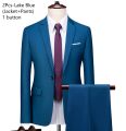 Suits For Men Blazers 2 Set Wedding Elegant 3 Pieces Luxury Business Jackets Vest Pants Formal Full Coats 2023. 