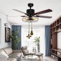 4Pcs Ceiling Fan Pull Chain Set,Bulb and Fan Pattern(Antique Bronze).