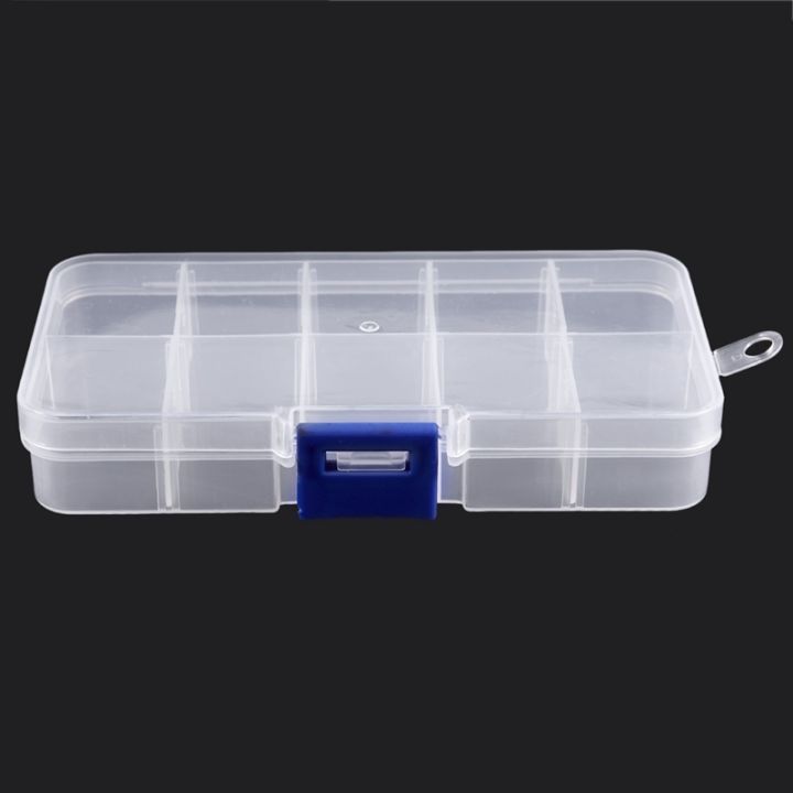 2X%2010%20Compartment%20Plastic%20Storage%20Box%20Transparent%20for%20Pearl%20Pin%20Jewelry%20Tools%20Small%20Accessories%20-%20Image%205