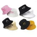 Idndeo Double-sided color matching smiley face fisherman hat sun protection basin hat Hat Smiling face Unisex Fashion Hip Hop Cap.