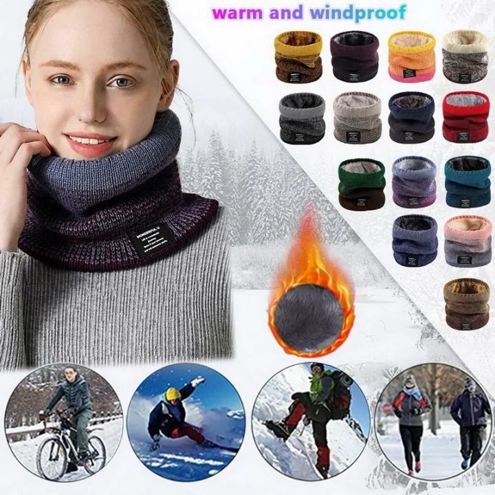 Unisex%20Knitted%20Warm%20Scarf%20Winter%20Autumn%20Ring%20Women%20Bandana%20Solid%20Scarf%20Fleece%20Men%20Headband%20Neck%20Scarf%20Shawl%20Ski%20Mask%20Bike%20Hood%20Sarcasmsm%20-%20Image%202