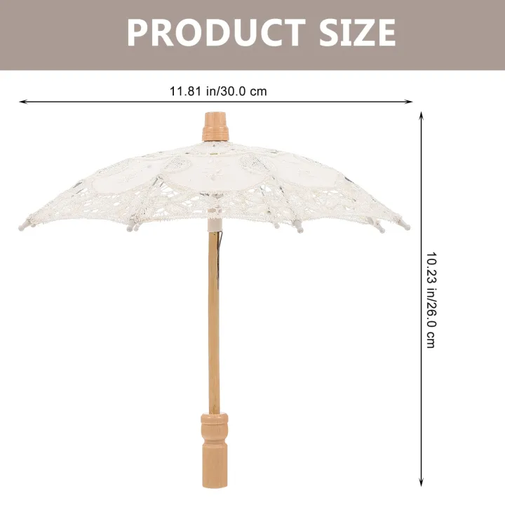 1pc%20Wedding%20Decorative%20Umbrella%20Bridal%20Lace%20Umbrella%20Bride%20Lace%20Parasol%20Cotton%20Cloth%20Embroidery%20Umbrella%20Ornament%2030x30x26cm%20-%20Image%203