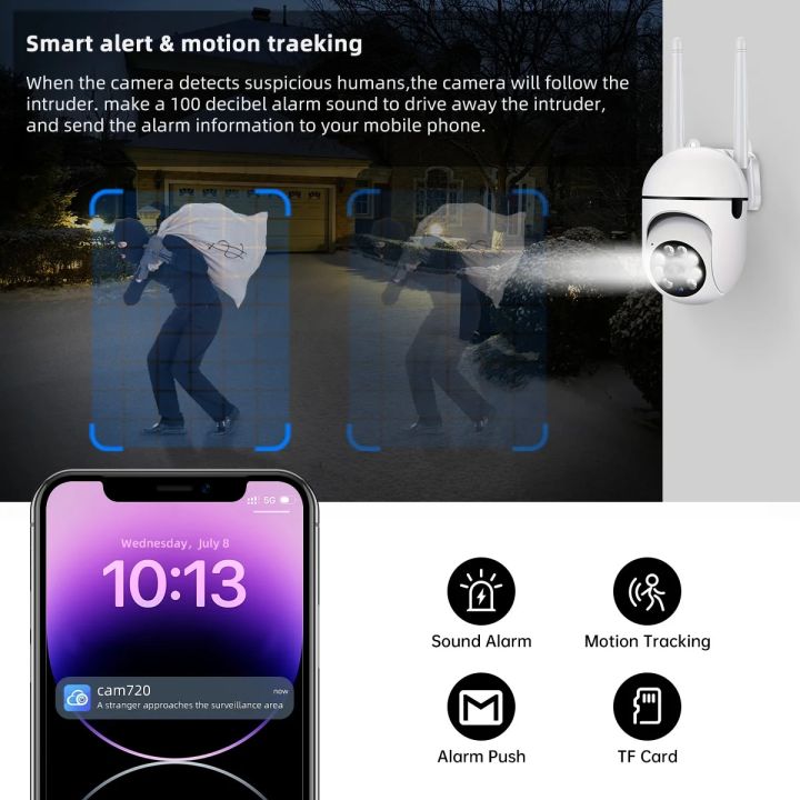 JOOAN%203MP%20PTZ%20IP%20Camera%20Color%20Night%20Auto%20Tracking%20CCTV%20IP%20WiFi%20Camera%20Security%20Camera%20Home%20Surveillance%20Camera%20Baby%20Monitor%20-%20Image%205