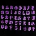 40pcs/set Alphabet Cake Molds Figure Plastic Letter Fondant Mold Icing Cookie Cutter Number Cake Mould Baking Decorating Tools. 