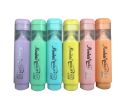 Mondate Pastel colour highlighting marker pen 6 colour 1 set.