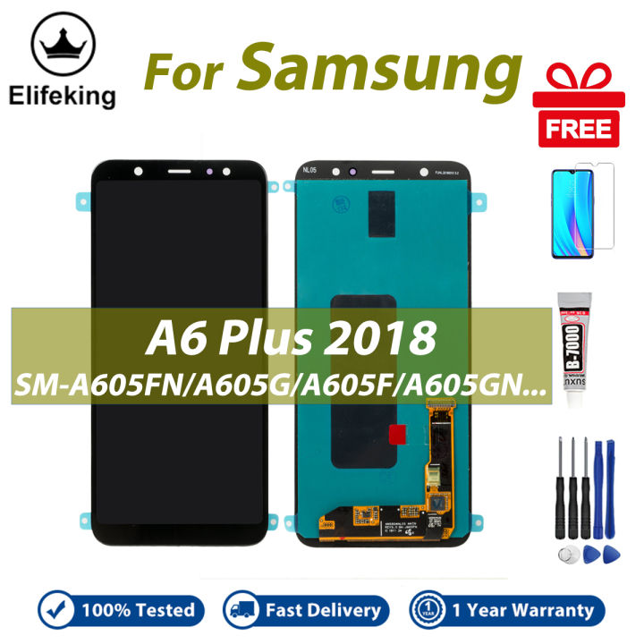 LCD%20For%20Samsung%20Galaxy%20A6%20Plus%202018%20A605%20SM-A605F%20A605FN%20A605G%20Display%20Touch%20Screen%20Digitizer%20Assembly%20Replacement%20Parts%20-%20Image%202